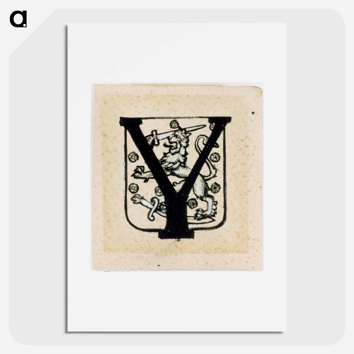 Vänrikin markkinamuisto -runon alkukirjain y - アルバート エーデルフェルト Poster.