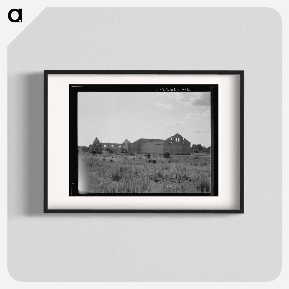 Remains of sawmill in Fullerton, Louisiana - Dorothea Lange Poster.