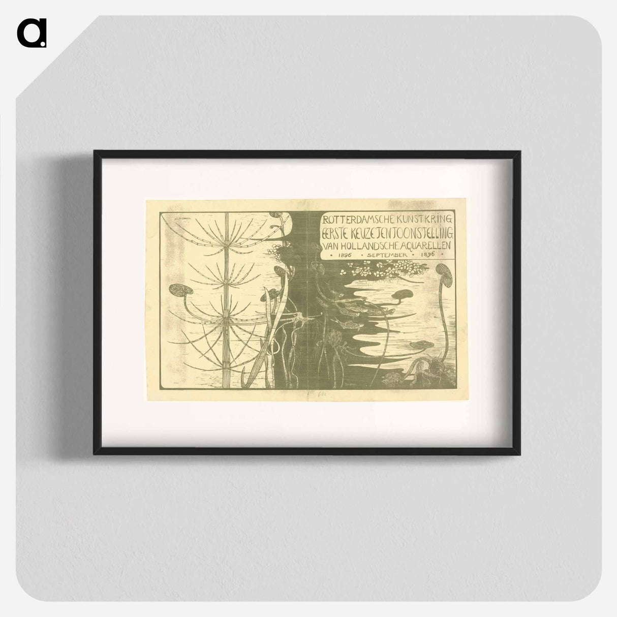 Catalogue of water plants by Theo van Hoytema - Theo van Hoytema Poster.