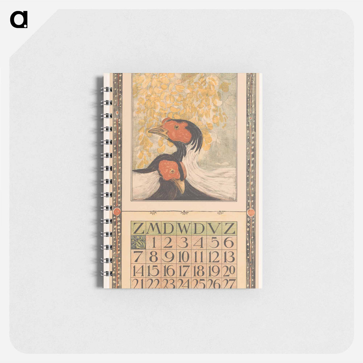 Kalenderblad mei met zilverfraisanten - テオ ヴァン ホイテマ Memo.