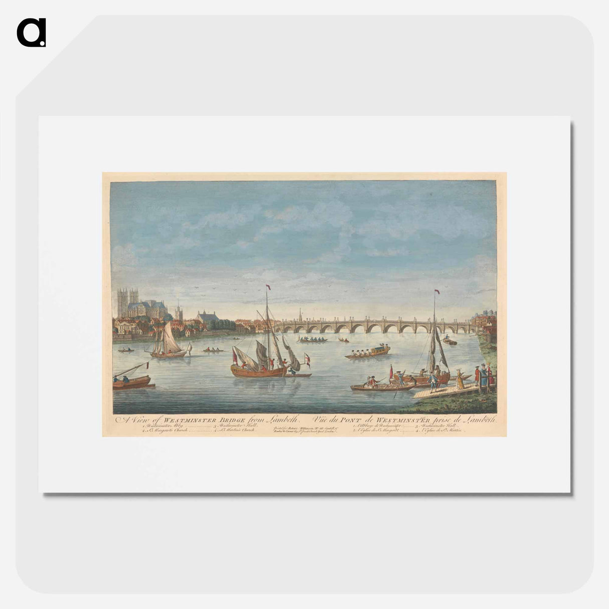 アートポスター-A View of Westminster Bridge from Lambeth
- イェール大学アートギャラリー Poster.