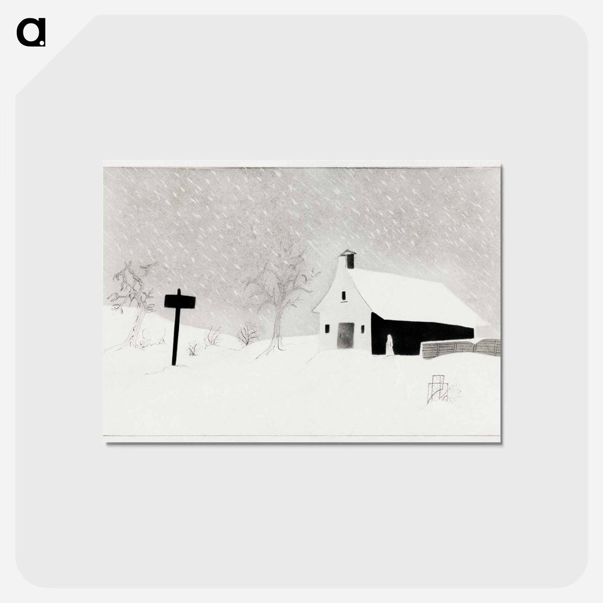 アートポストカード-Snow Storm in Vermont
- クリーブランド美術館 Postcard.