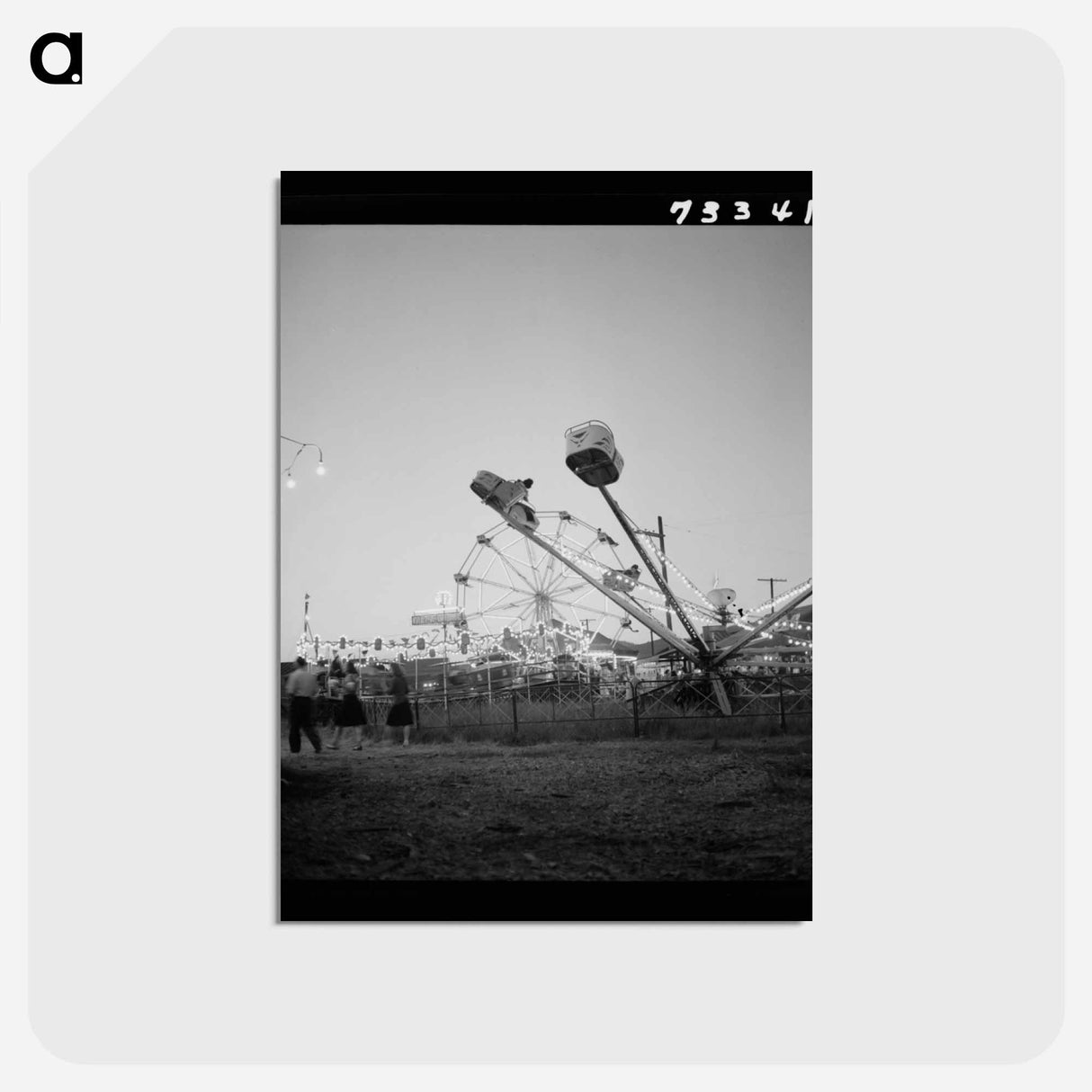 アートポストカード-Carnival Rides at the Circus
- ラッセル リー Postcard.