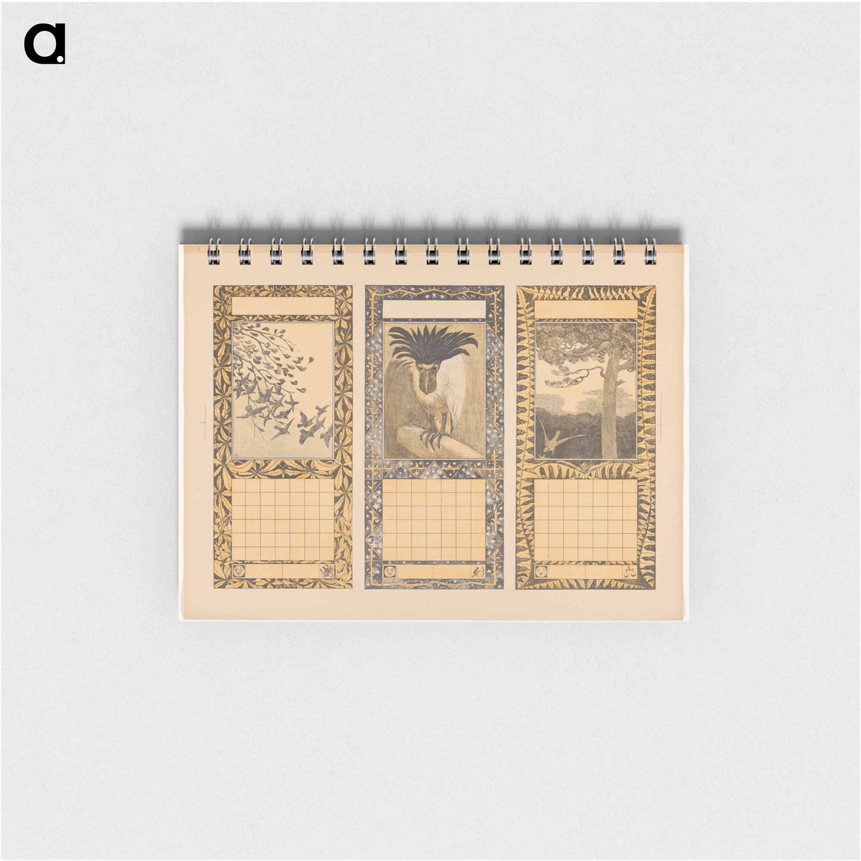 Kalenders voor oktober, november en september 1904 by Theo van Hoytema, Theo van Hoytema and Tresling and Comp - テオ ヴァン ホイテマ Memo.