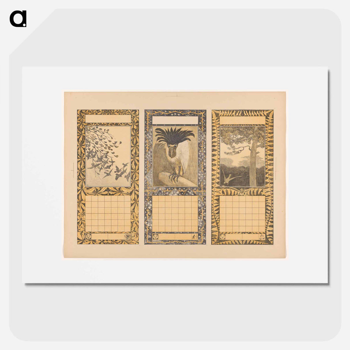 Kalenders voor oktober, november en september 1904 by Theo van Hoytema, Theo van Hoytema and Tresling and Comp - Theo van Hoytema Poster.