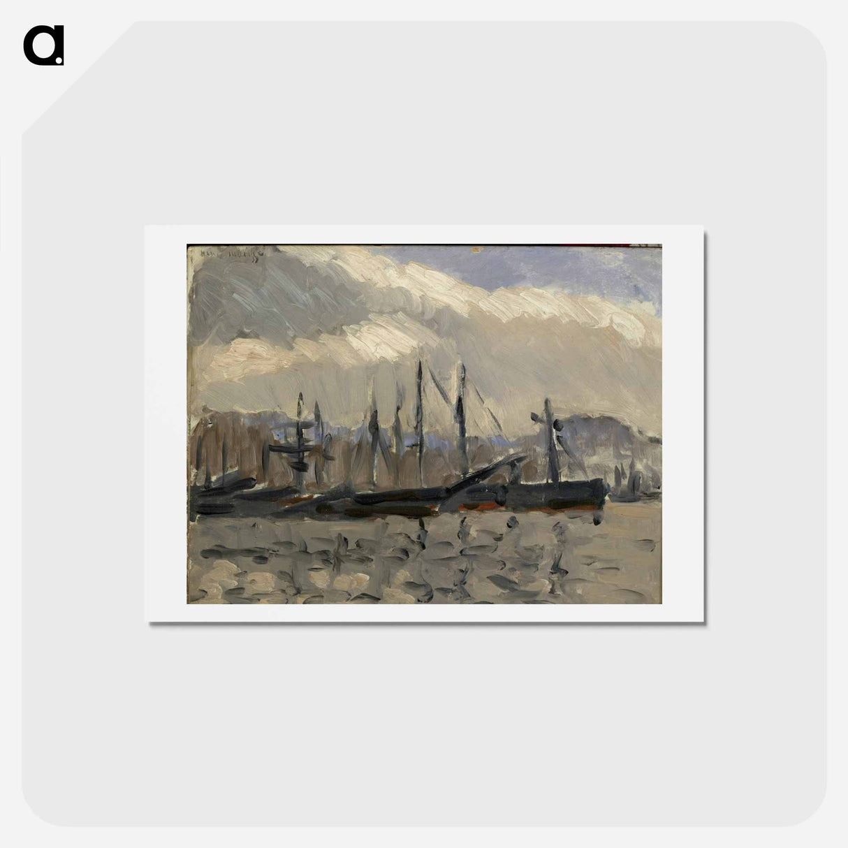 アートポストカード-Port De Cherbourg - アンリ マティス Postcard.