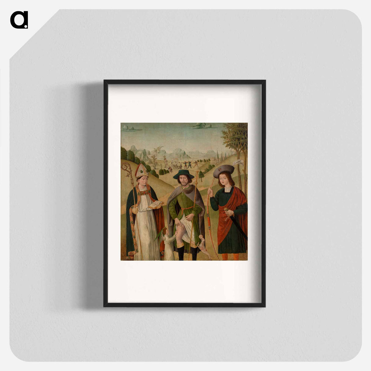 アートポスター-Bishop Saint, Saint Roch, and Saint Sebastian
- バーンズ・コレクション Poster.
