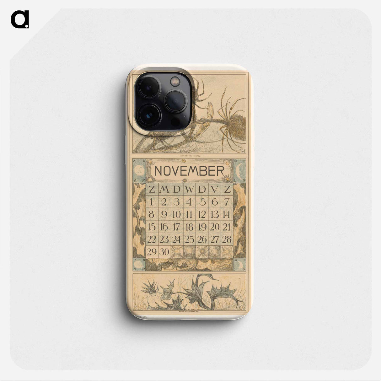 Calendar November with Distel - Theo Van Hoytema Phone Case.