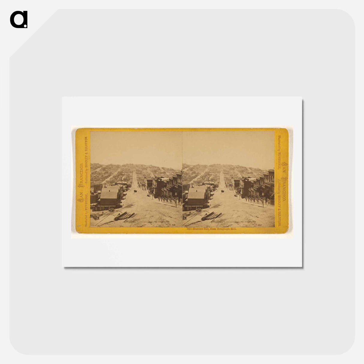 アートポストカード-Russian Hill, from Telegraph Hill
- エドワード マイブリッジ Postcard.