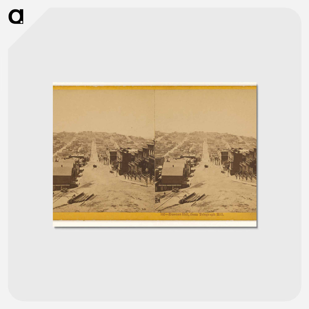 アートポストカード-Russian Hill, from Telegraph Hill
- エドワード マイブリッジ Postcard.