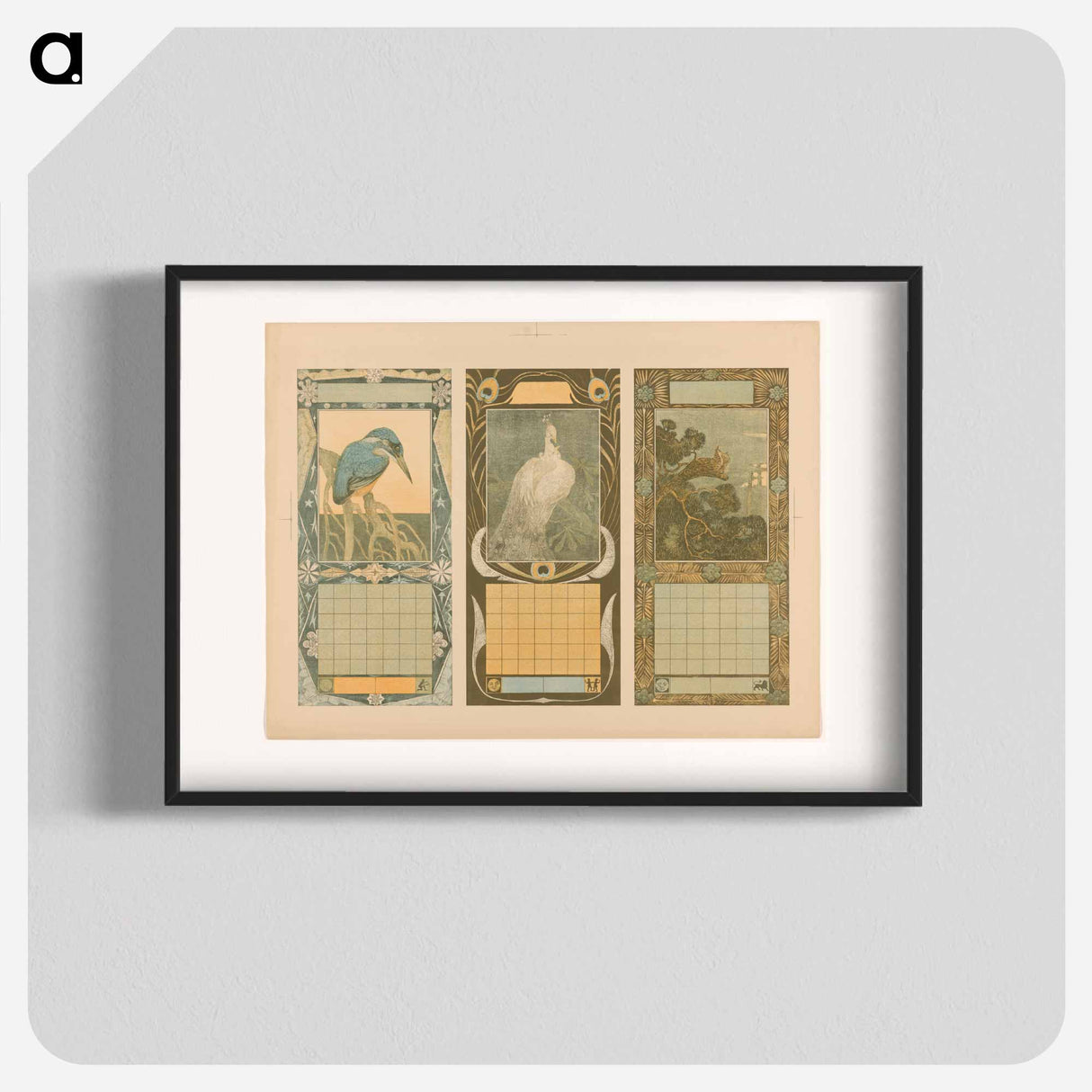 Calendars for January, May 1904 by Theo van Hoytema - Theo van Hoytema Poster.