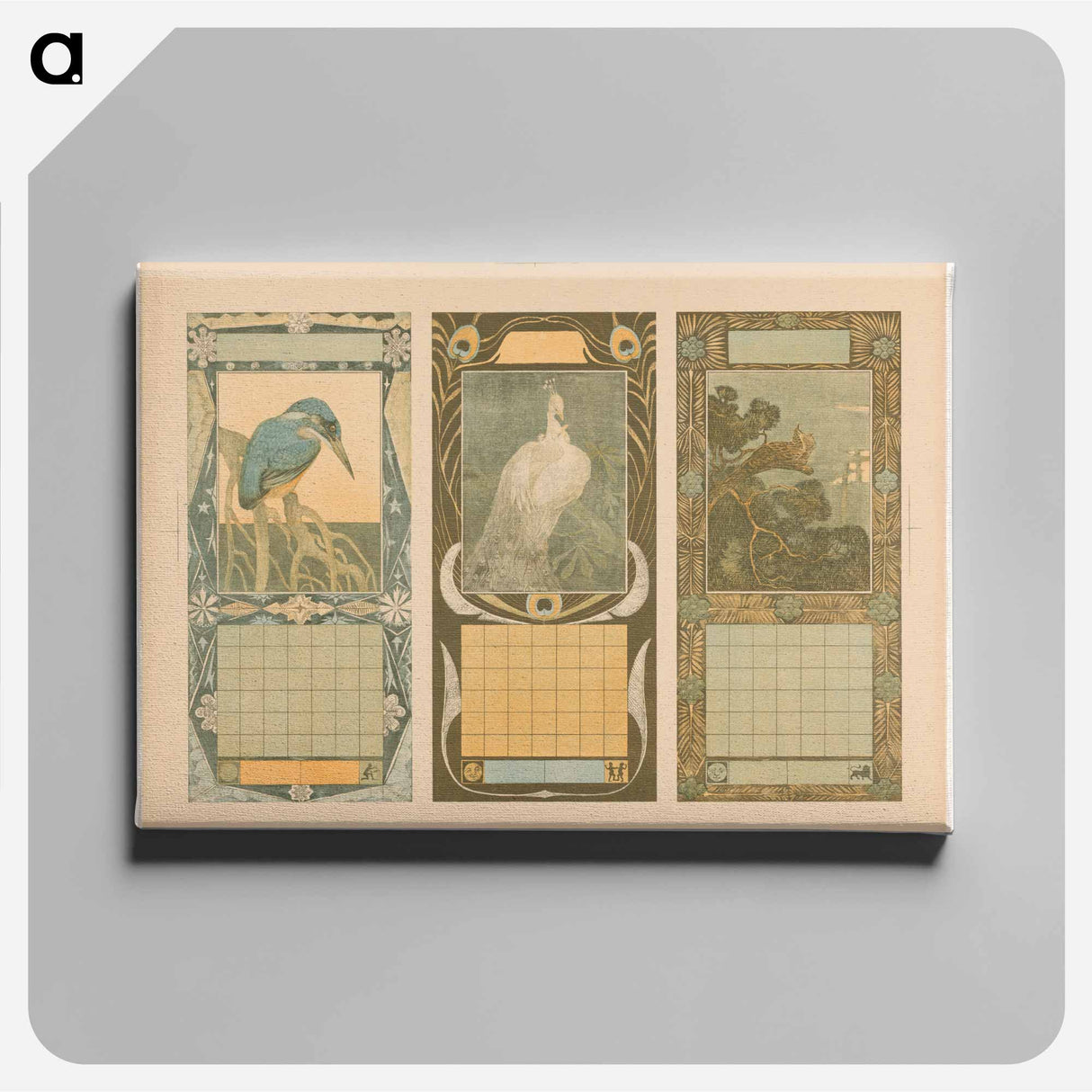 Calendars for January, May 1904 by Theo van Hoytema - Canvas.