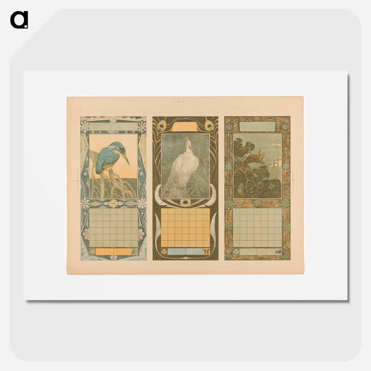 Calendars for January, May 1904 by Theo van Hoytema - Theo van Hoytema Poster.