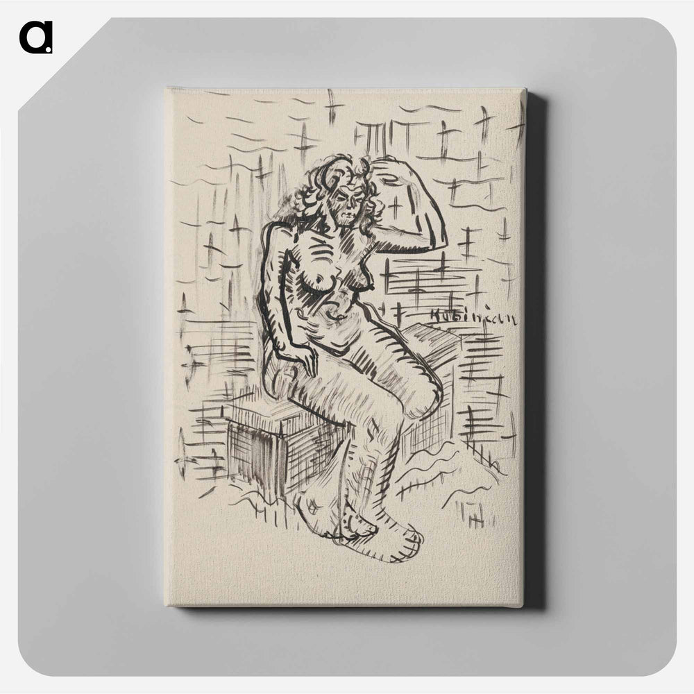 Sitting woman - アーノルド ピーター ワイズ クビンチャン Canvas.
