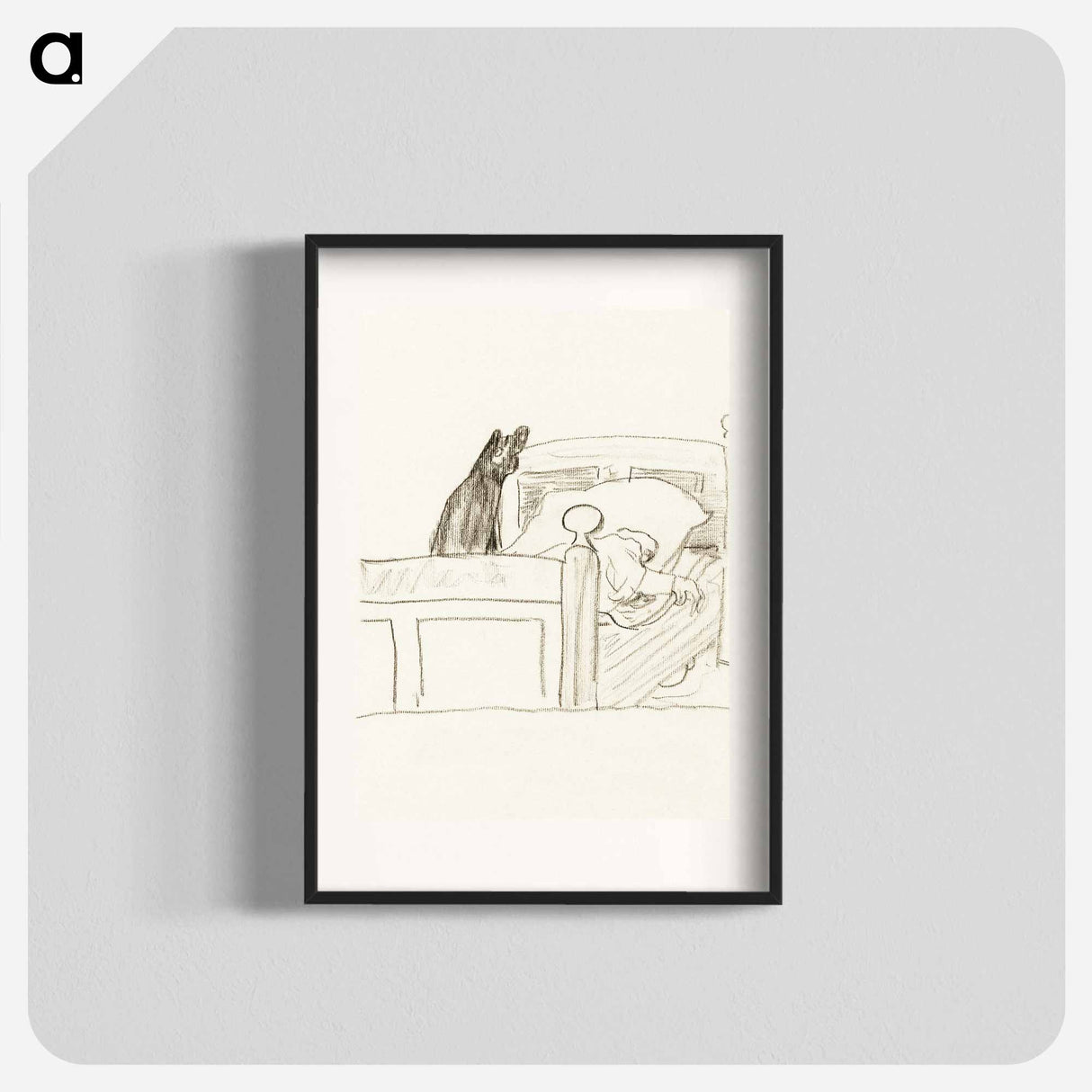 A man in a bed - Theo van Hoytema Poster.