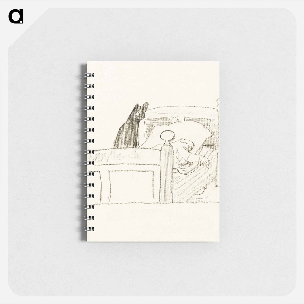 Een zieke in zijn bed - テオ ヴァン ホイテマ Memo.