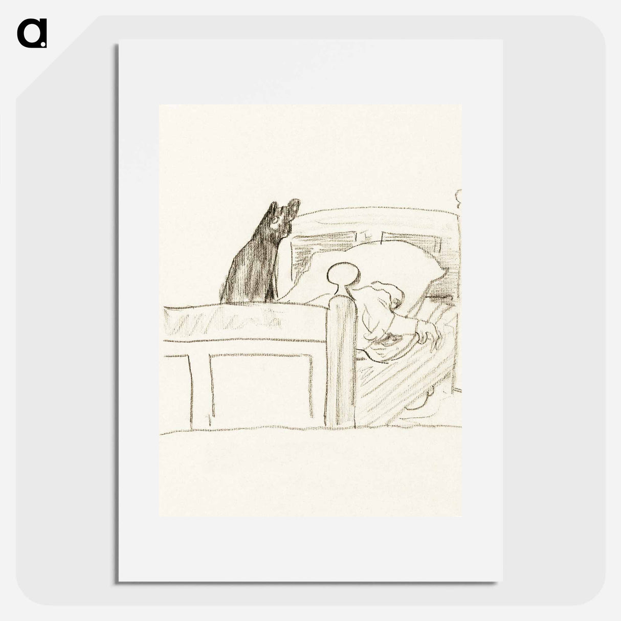 A man in a bed - Theo van Hoytema Poster.