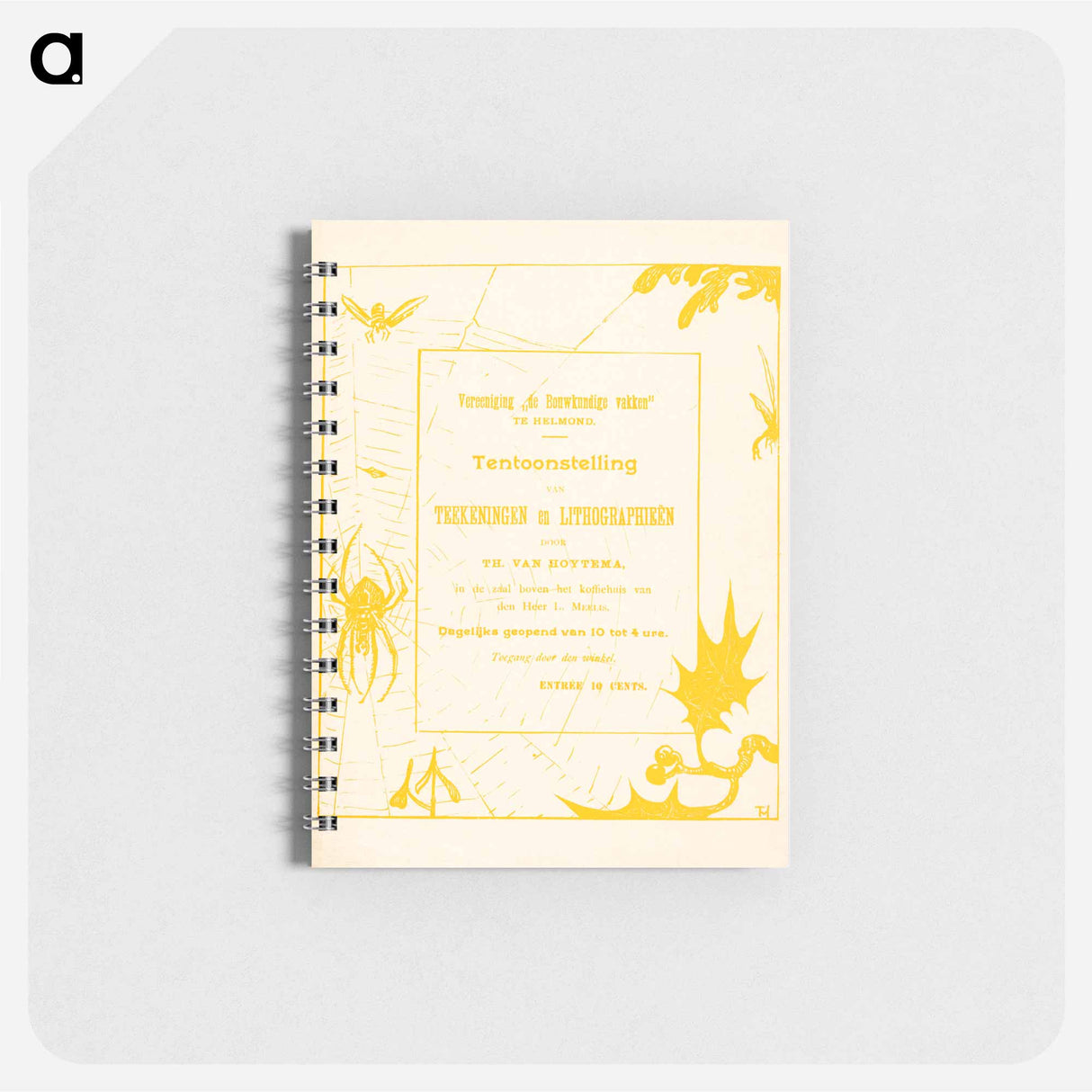 Uitnodiging met spin - テオ ヴァン ホイテマ Memo.