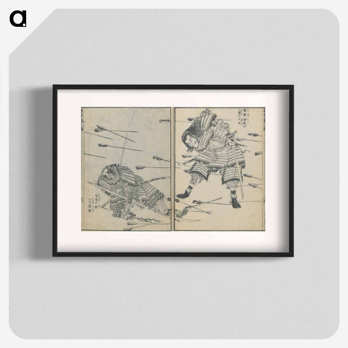 アートポスター-Hokusai's Japanese warriors - 葛飾 北斎 Poster.