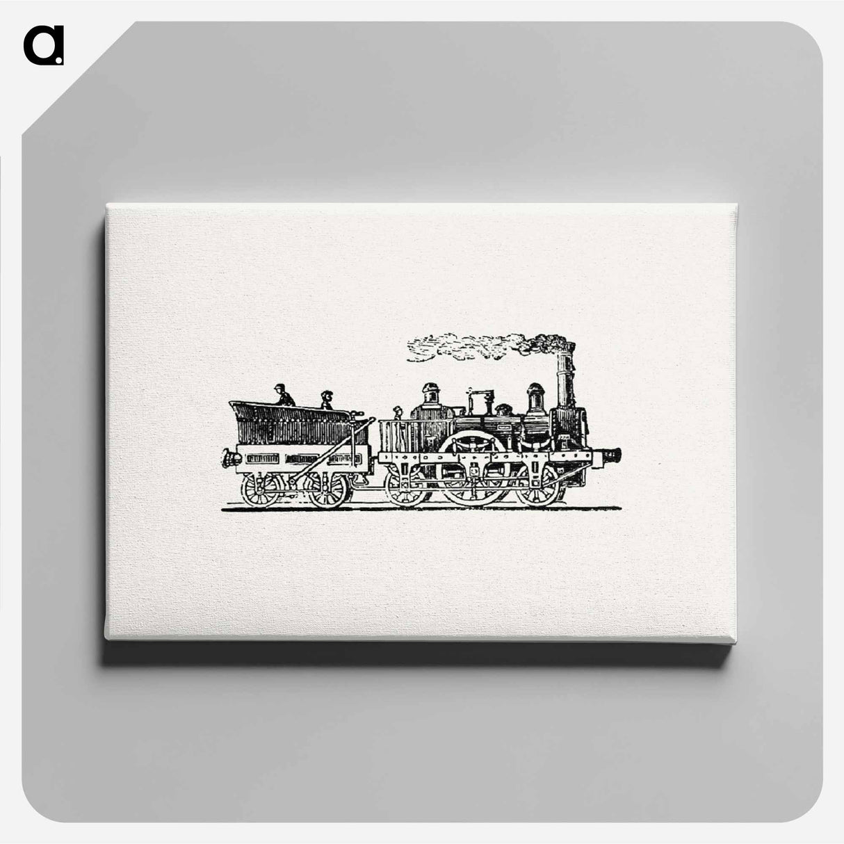 アートパネル-Steam Train Illustration
- 大英図書館 Canvas.