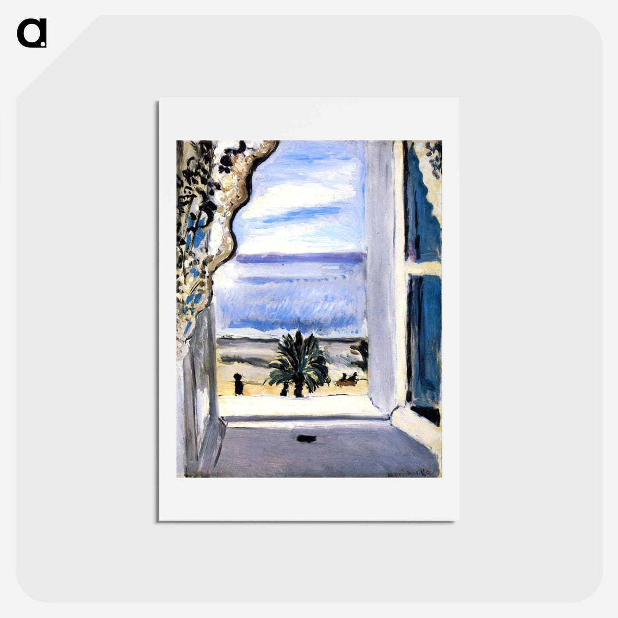 アートポストカード-The Open Window - アンリ マティス Postcard.