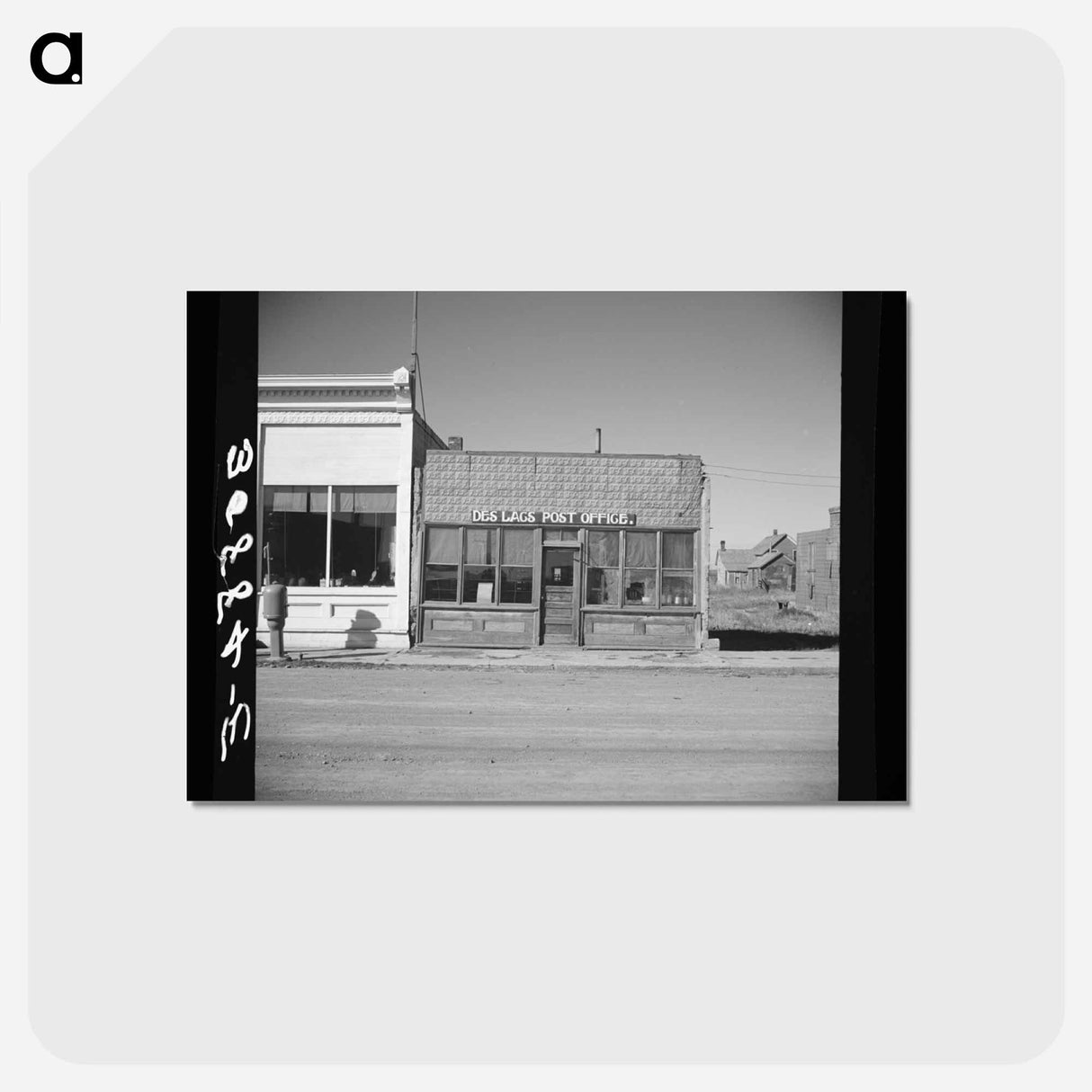 アートポストカード-Post Office, Des Lacs
- ラッセル リー Postcard.