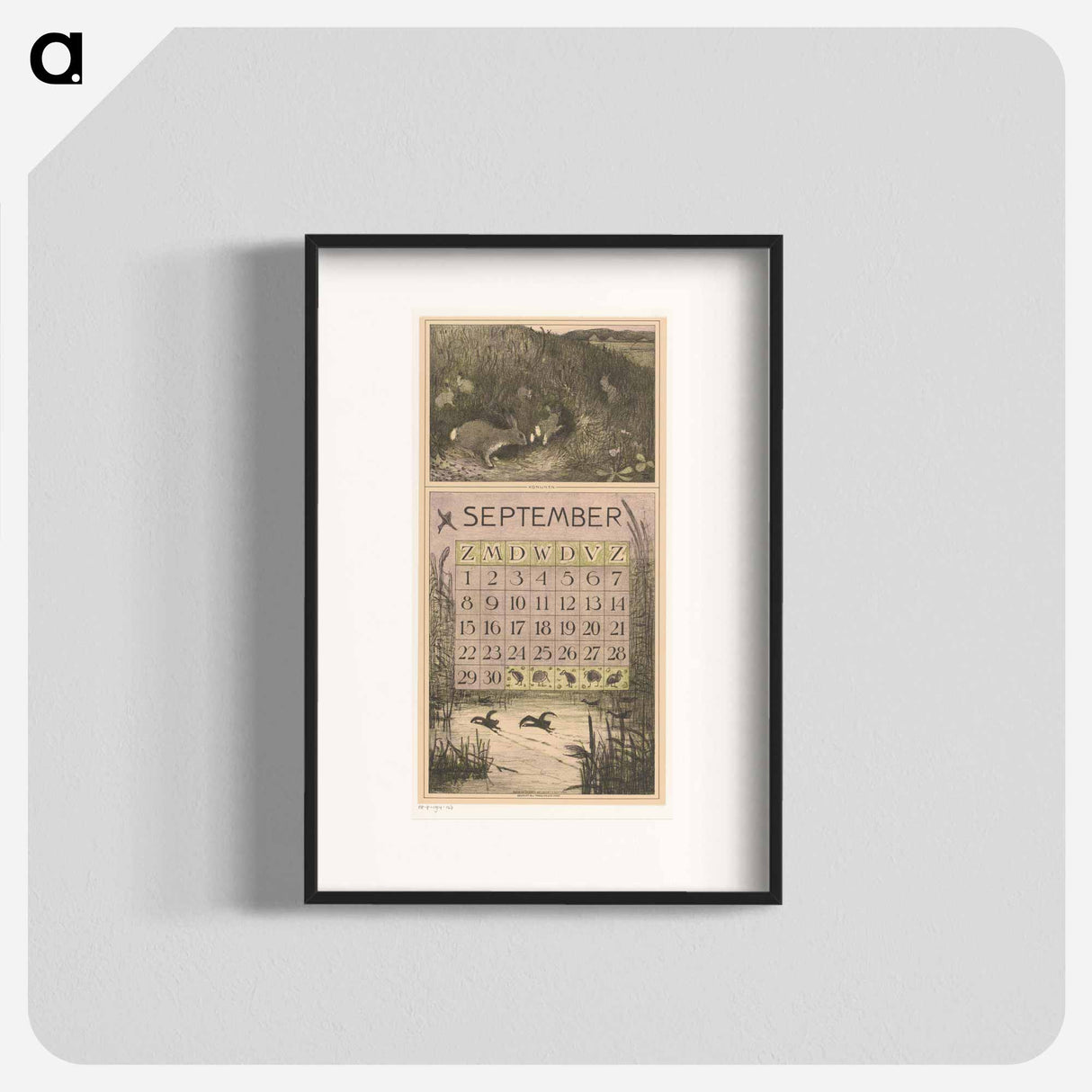 Calendar September meets the calendar - Theo van Hoytema Poster.