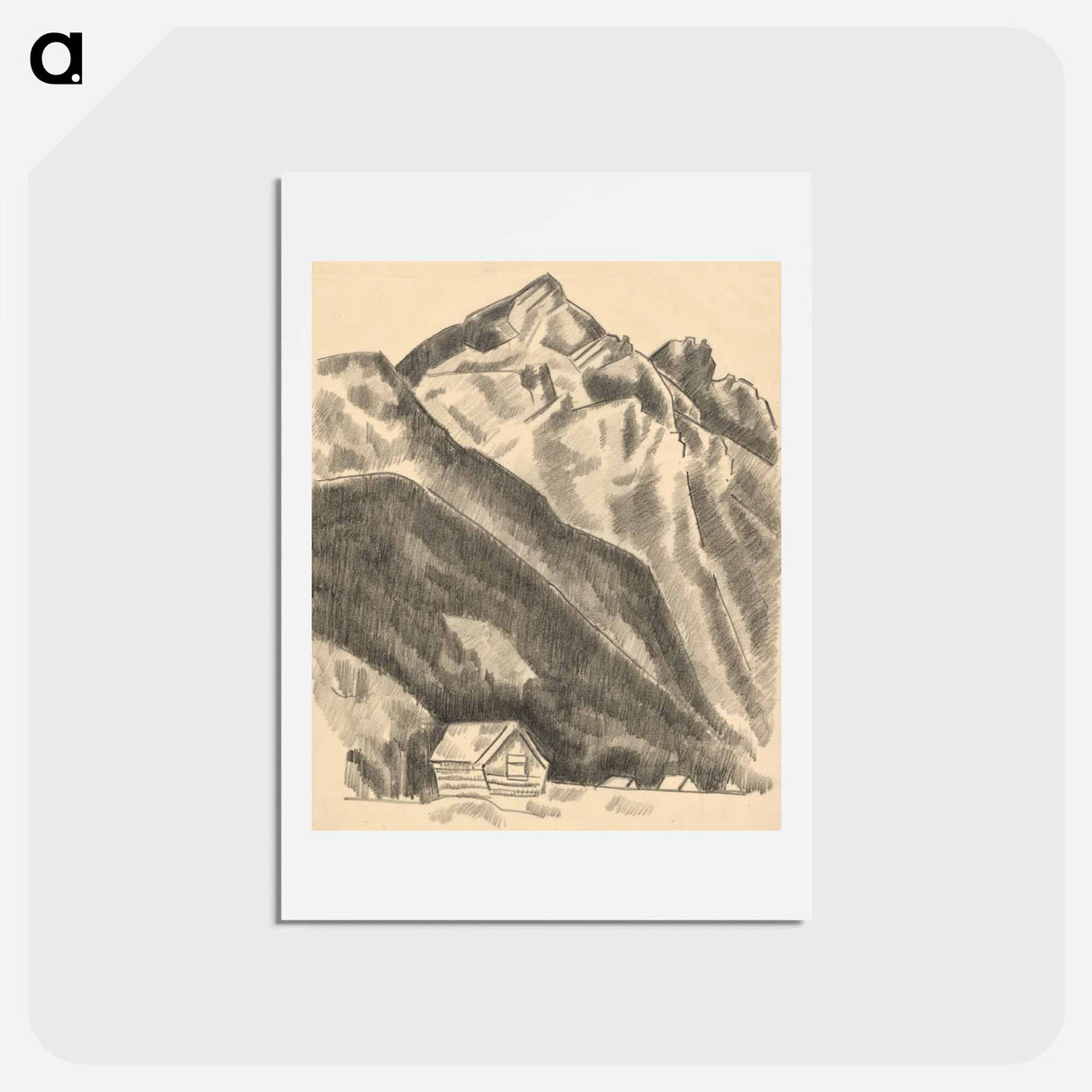 アートポストカード-Mountain landscape (Garmisch-Partenkirchen)
- イェール大学アートギャラリー Postcard.