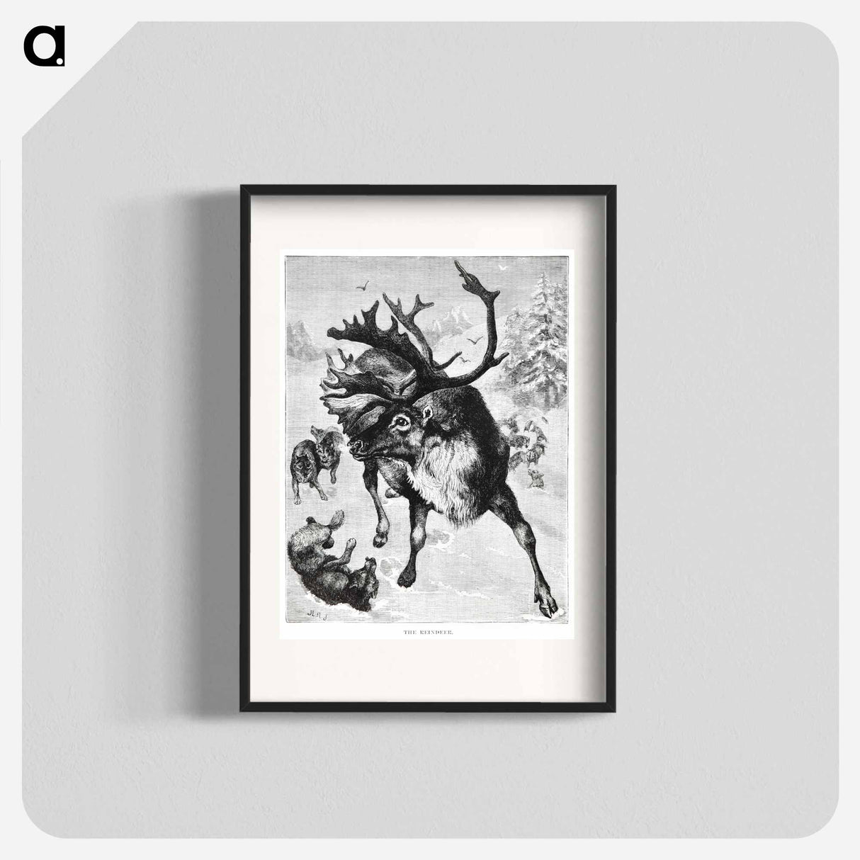 アートポスター-Reindeer Etching Illustration
- 大英図書館 Poster.