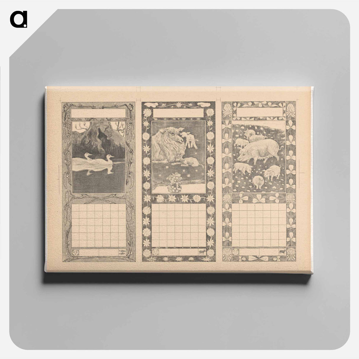 Calendar for February, May 1904 - Theo van Hoytema Canvas.