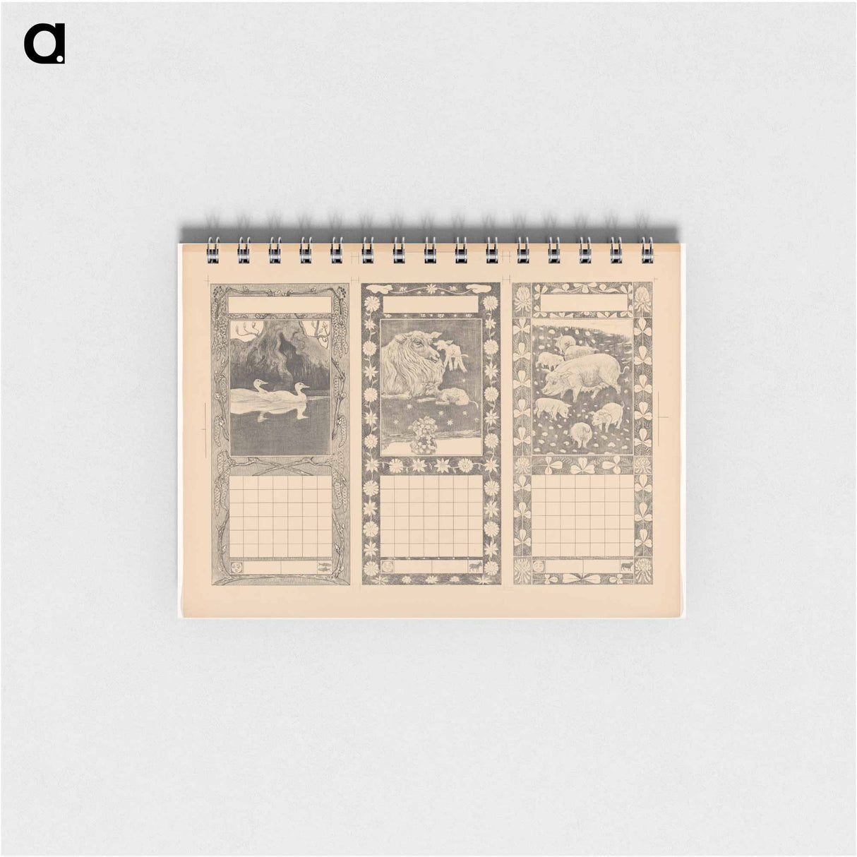 Kalenders voor februari, maart en april 1904 - テオ ヴァン ホイテマ Memo.