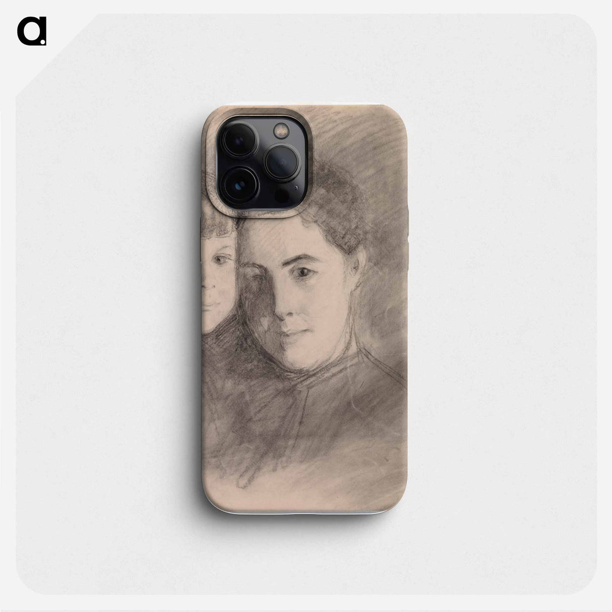 Portrait of the artist's wife and son - アルバート エーデルフェルト Phone Case.