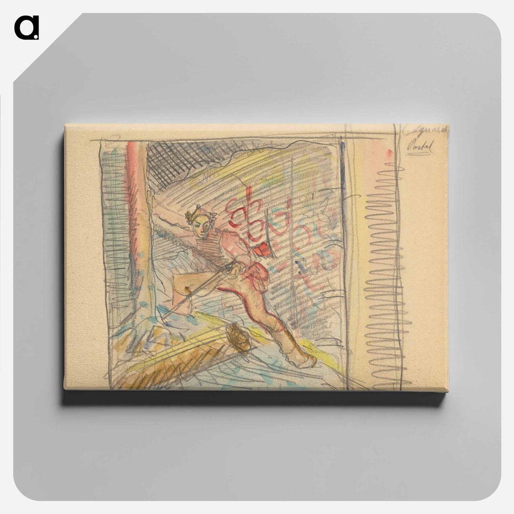 A study of a hunter - アーノルド ピーター ワイズ クビンチャン Canvas.