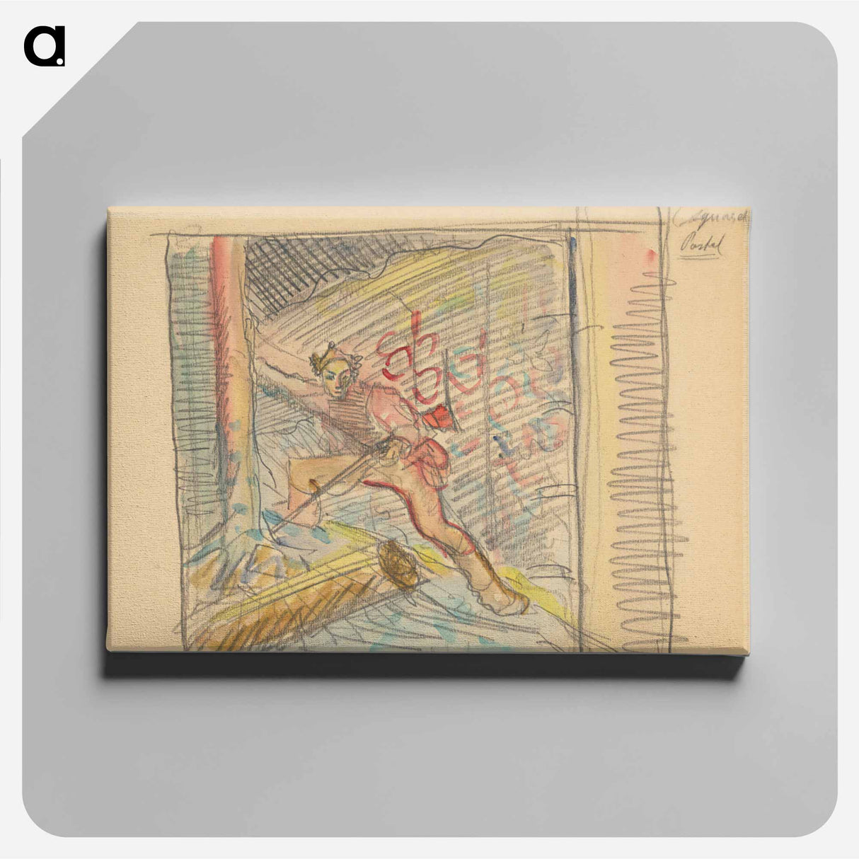 アートパネル-A study of a hunter - アーノルド ピーター ワイズ クビンチャン Canvas.