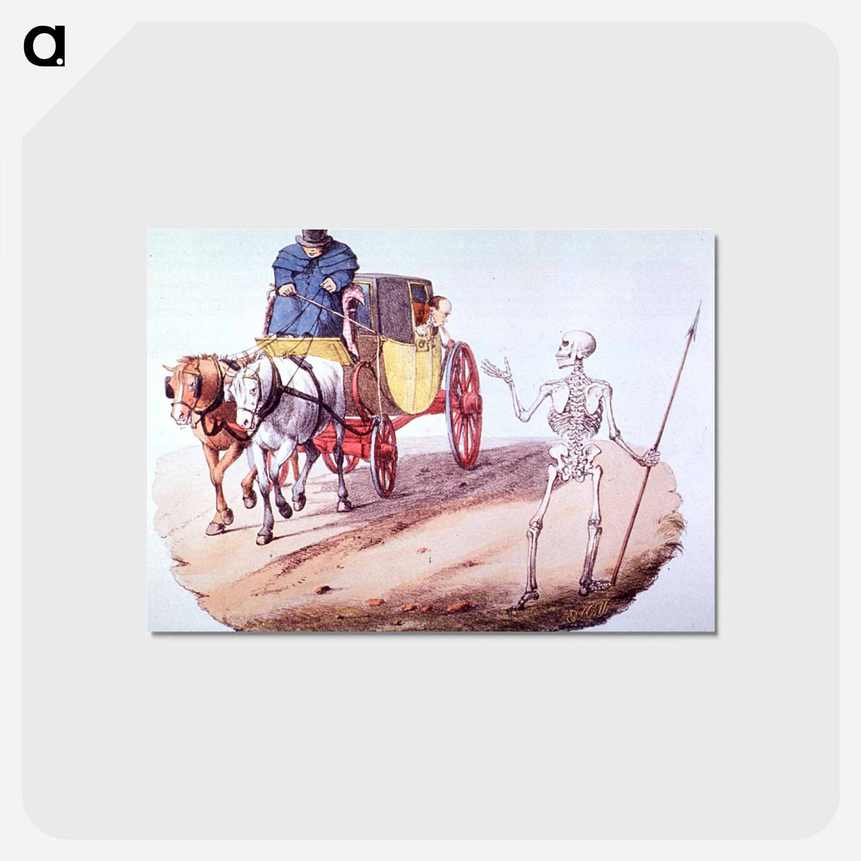 アートポストカード-Death and the Passing Coach
- 国立医学図書館 Postcard.