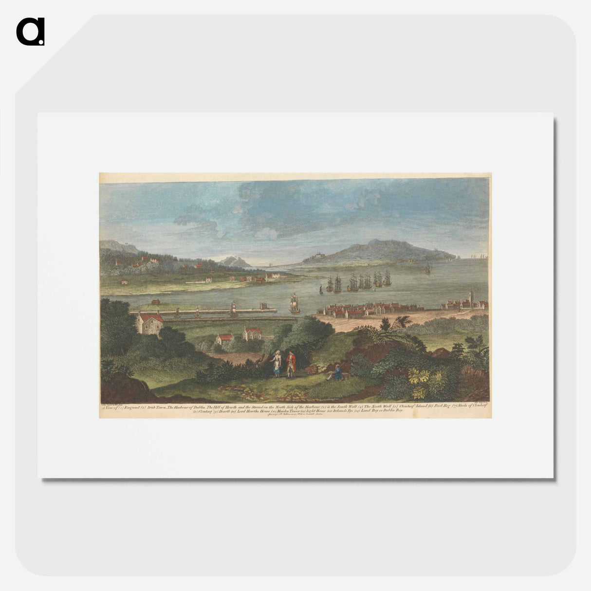 アートポスター-A View of Ringsend, Irish Town, The Harbour of Dublin, The Hill of Howth and The Strand on the North Side of the Harbour, The South Wall, The North Wall, Clontarf Island, Pool Beg
- イェール大学アートギャラリー Poster.