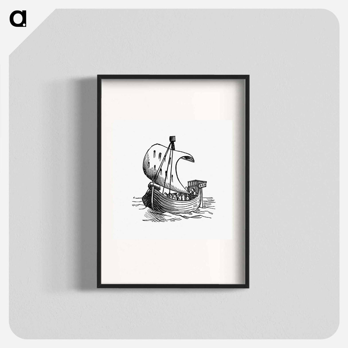 アートポスター-Boat Engraving from Chaucer for Children
- 大英図書館 Poster.