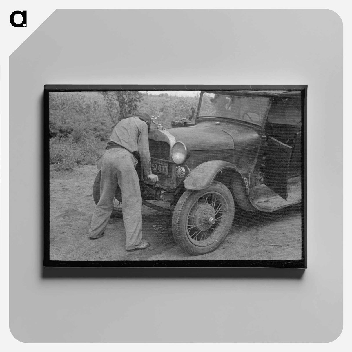 アートパネル-Used Tires, Waco
- ラッセル リー Canvas.
