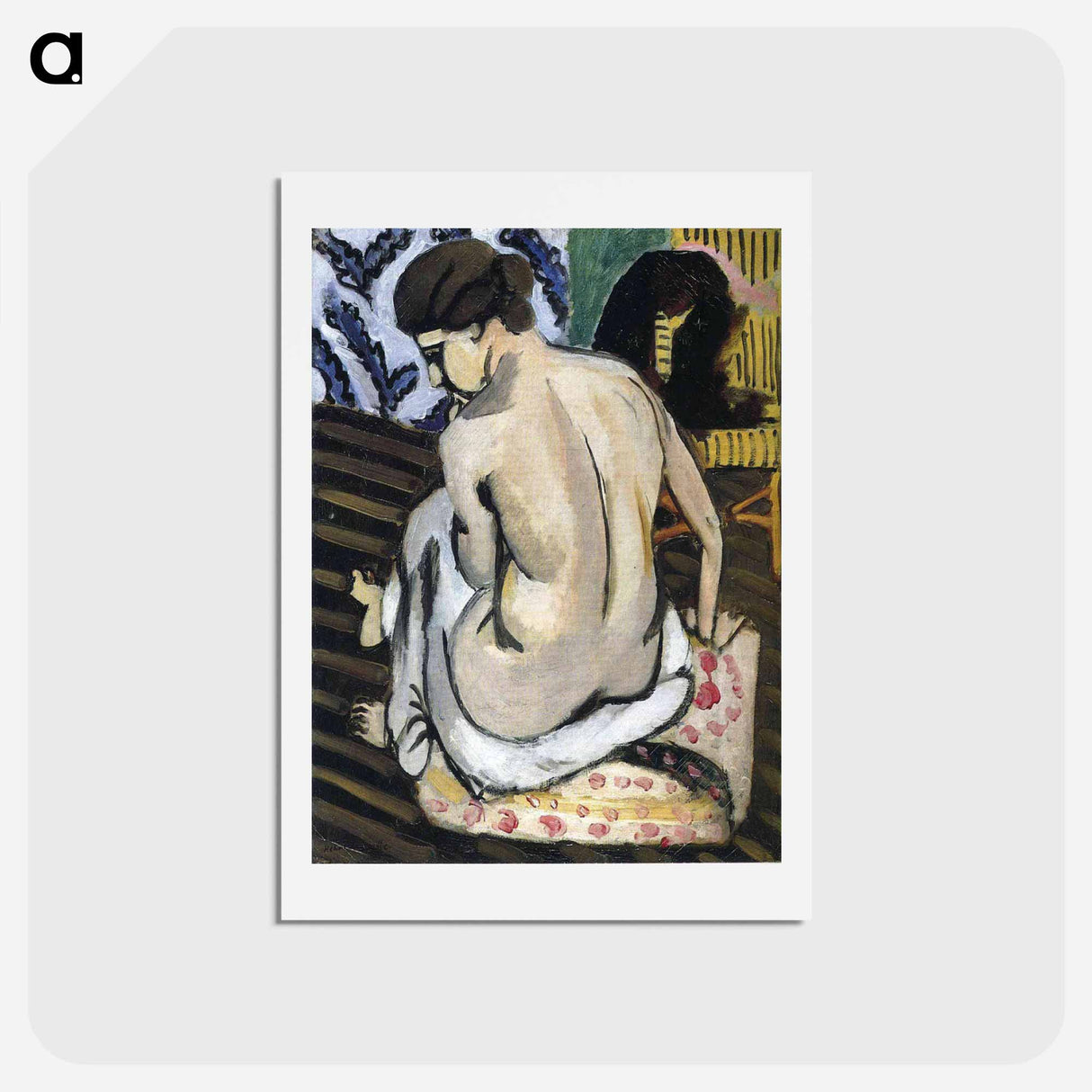 アートポストカード-Nude's Back - アンリ マティス Postcard.