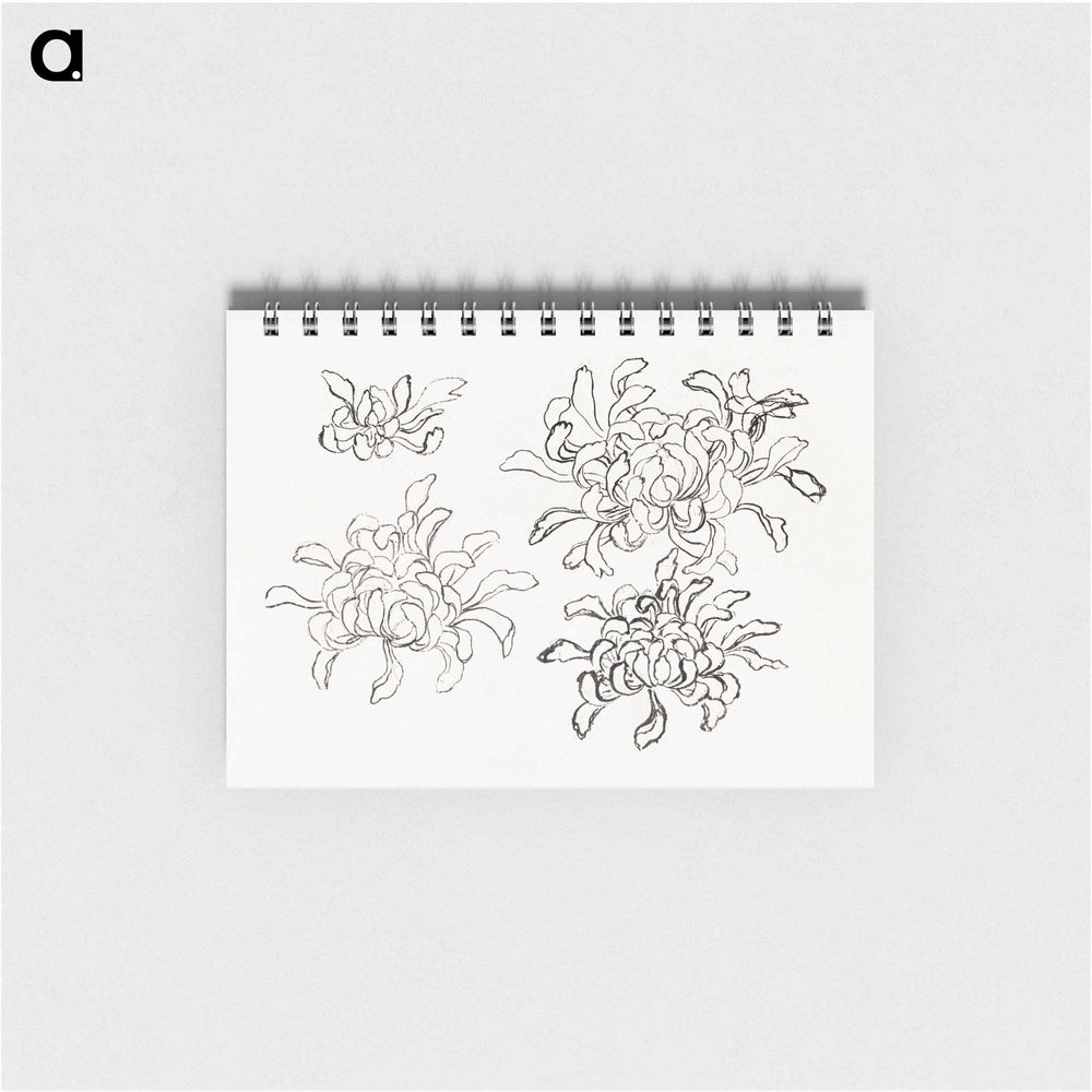 Hokusai's chrysanthemum - 葛飾 北斎 Memo.