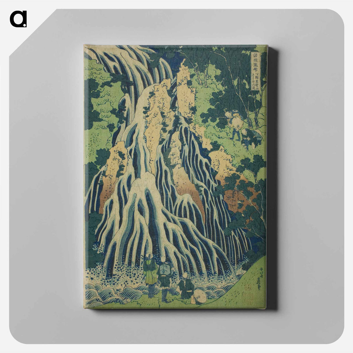 アートパネル-Hokusai's Kirifuri Falls at Mount Kurokami in Shimotsuke Province - 葛飾 北斎 Canvas.