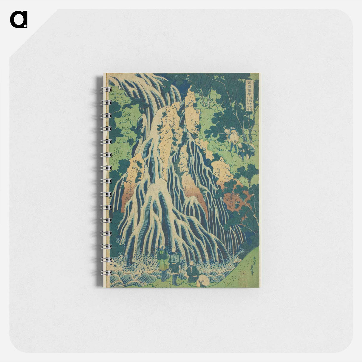 Hokusai's Kirifuri Falls at Mount Kurokami in Shimotsuke Province - 葛飾 北斎 Memo.