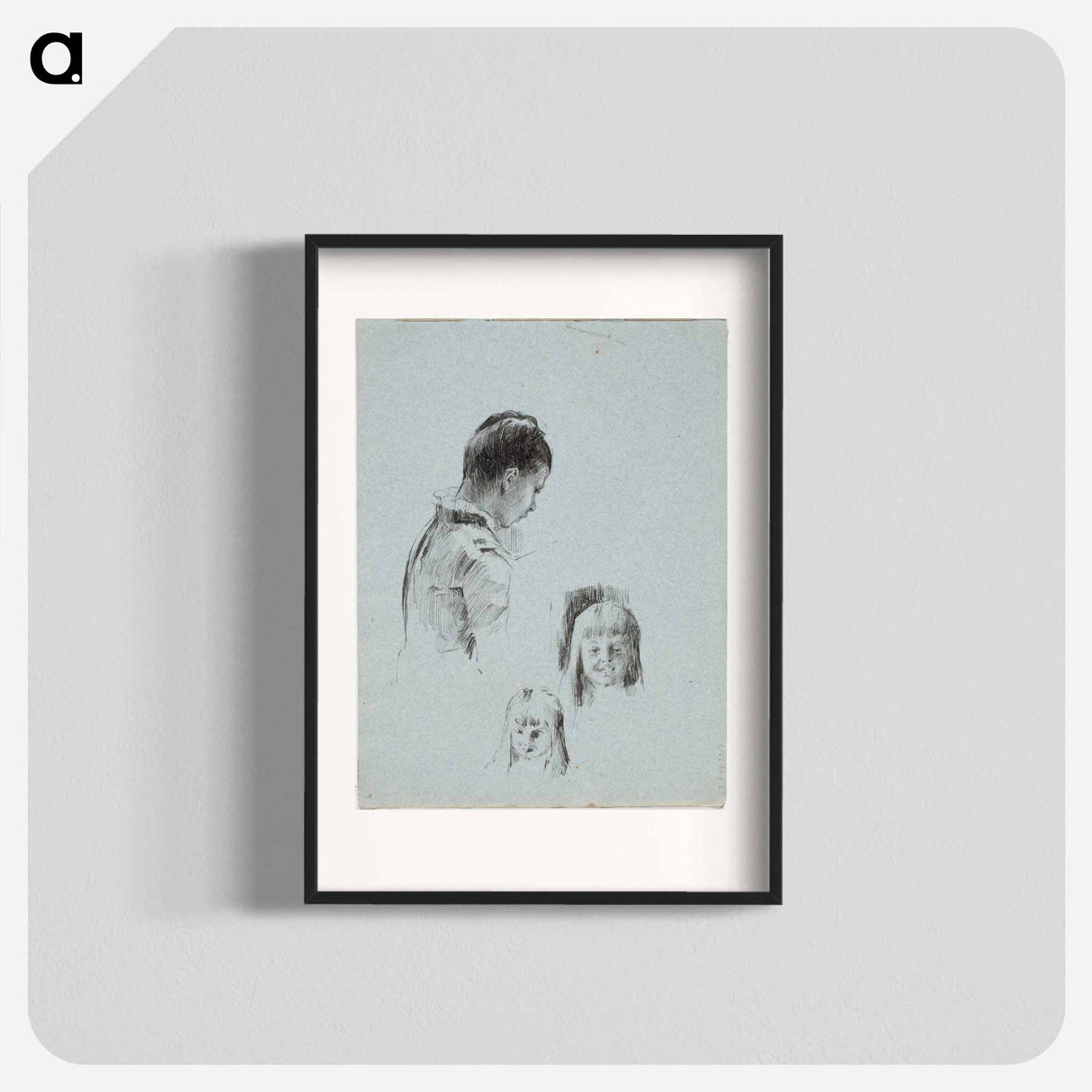 アートポスター-(unknown) part of a sketchbook - アルバート エーデルフェルト Poster.
