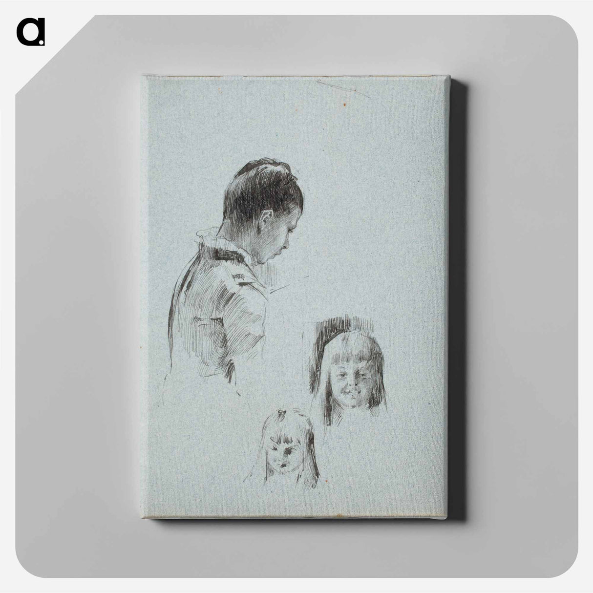 (unknown) part of a sketchbook - アルバート エーデルフェルト Canvas.