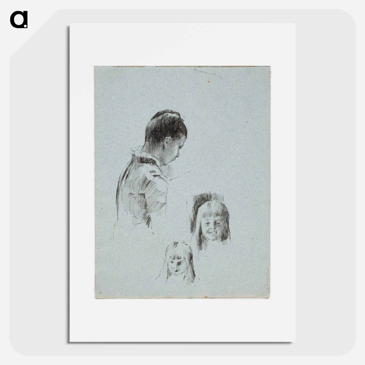 アートポスター-(unknown) part of a sketchbook - アルバート エーデルフェルト Poster.