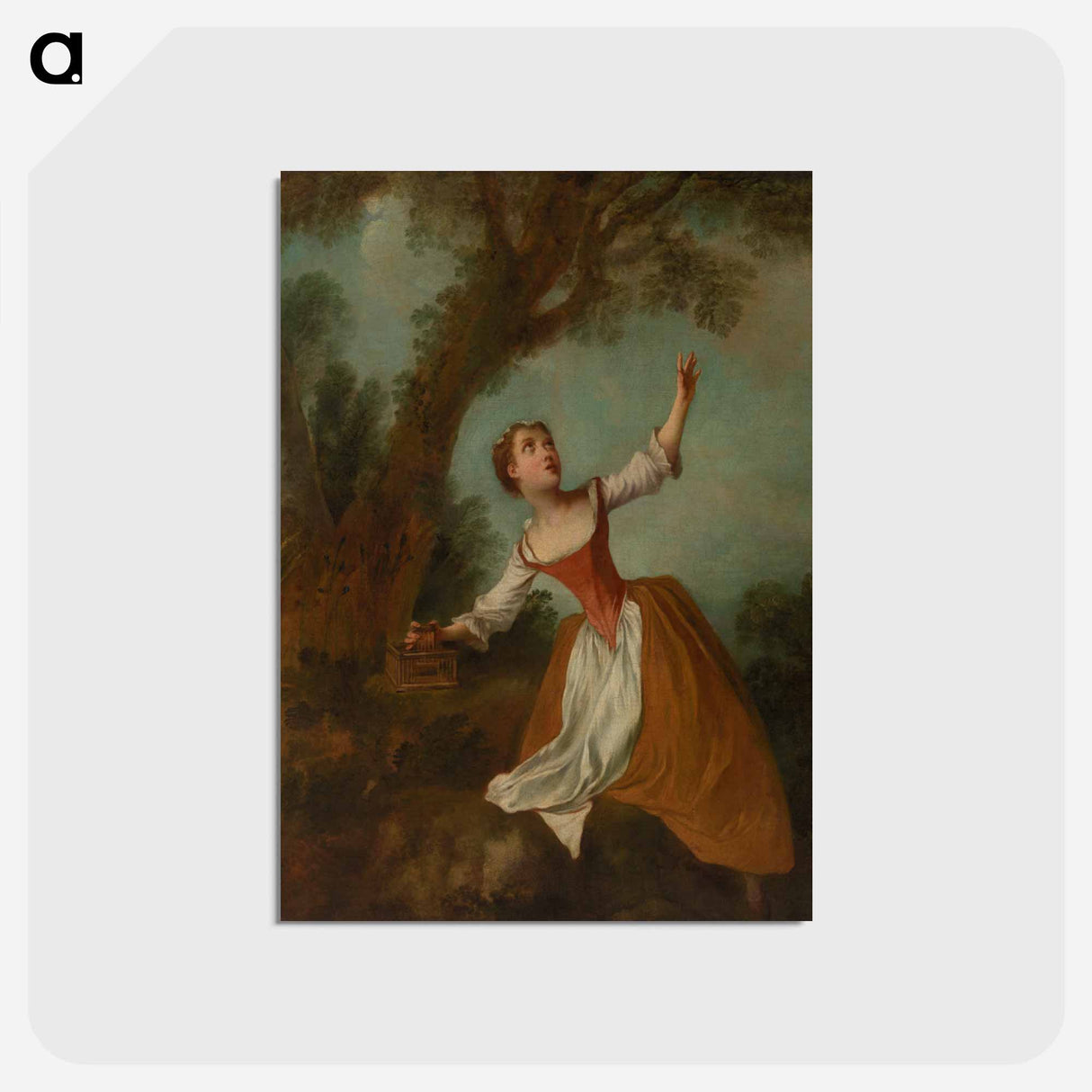 アートポストカード-Open Cage - Girl in Landscape
- バーンズ・コレクション Postcard.