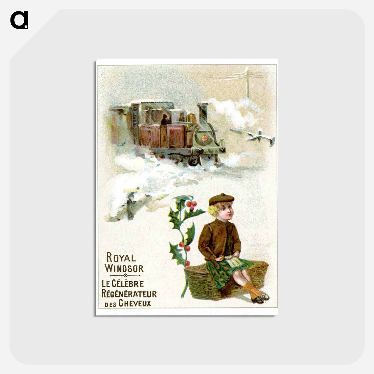 アートポストカード-Royal Windsor: le Célèbre Régénérateur des Cheveux : Steam Locomotive
- 国立医学図書館 Postcard.