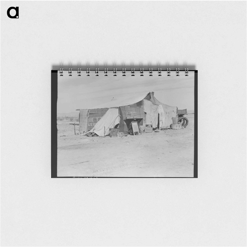 Home of a dust bowl refugee in California - ドロテア ラング Memo.