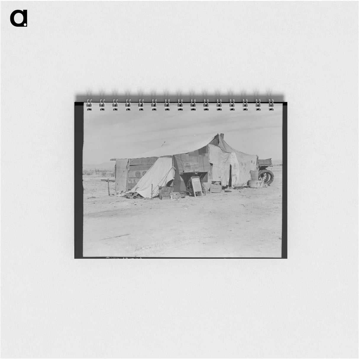 Home of a dust bowl refugee in California - ドロテア ラング Memo.