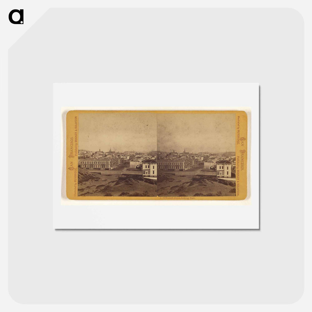 アートポストカード-O'Farrell Street, Looking East
- エドワード マイブリッジ Postcard.